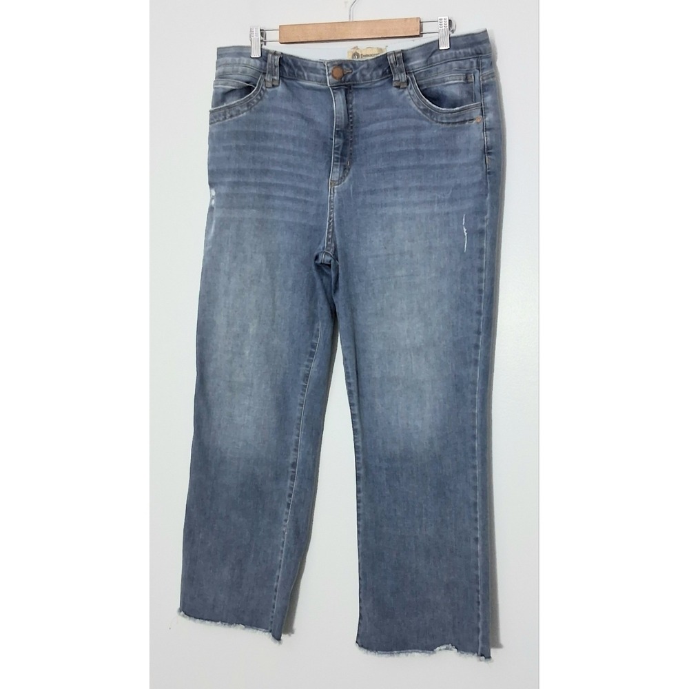 Democracy Jeans Women's‎ Size 16 Ab Technology Light Wash Straight Leg Pre-owned